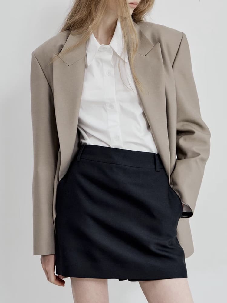 Arden Single Jacket in Beige — view 3