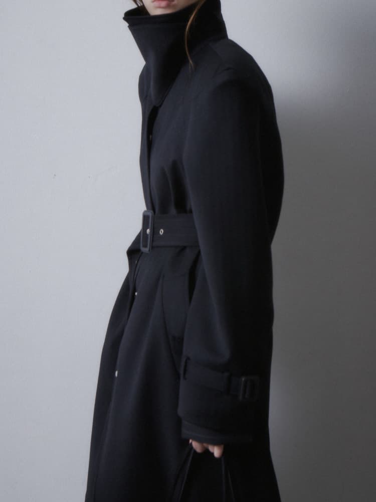 Cleo Trench Coat in Black — view 4
