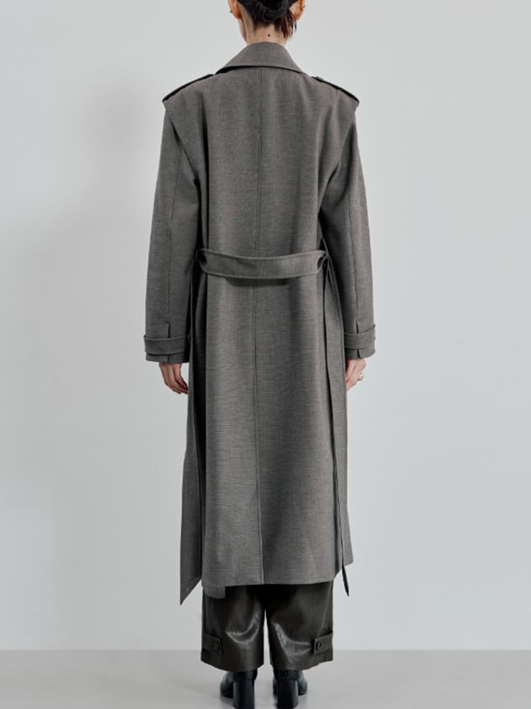 Maren Trench Coat in Mushroom — view 5