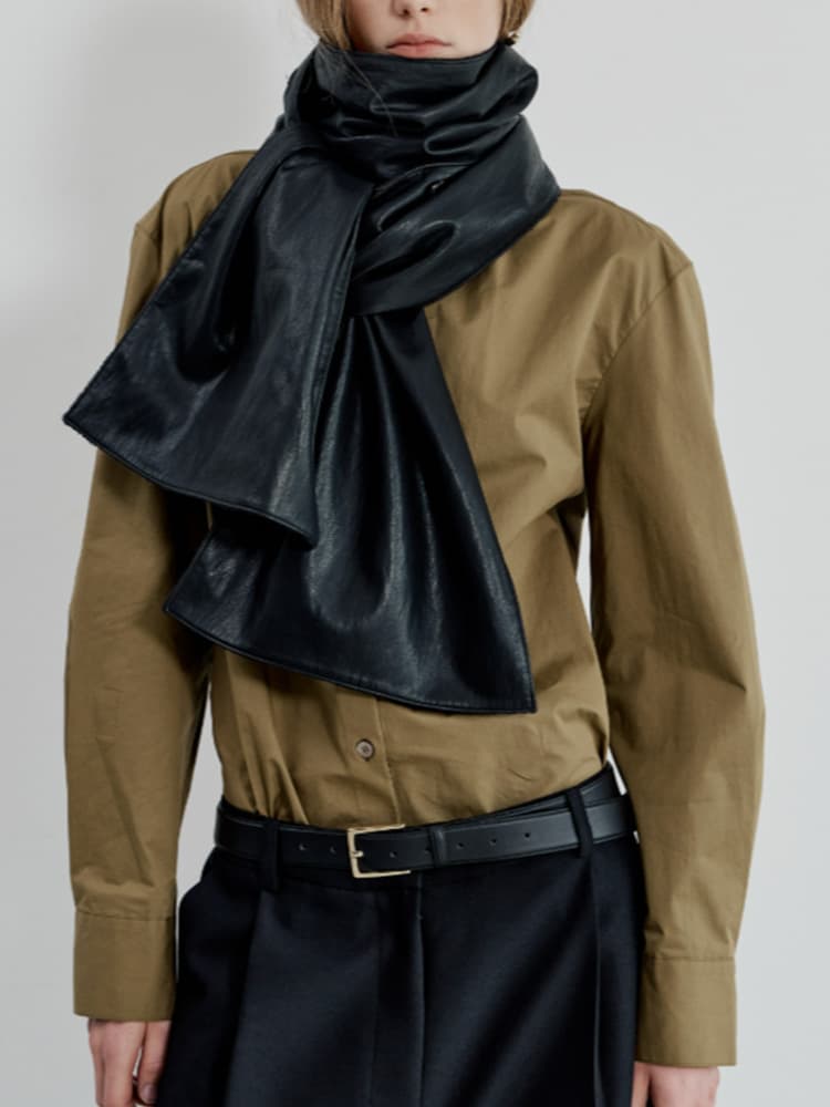 Nola Cotton Shirt in Khaki — view 3