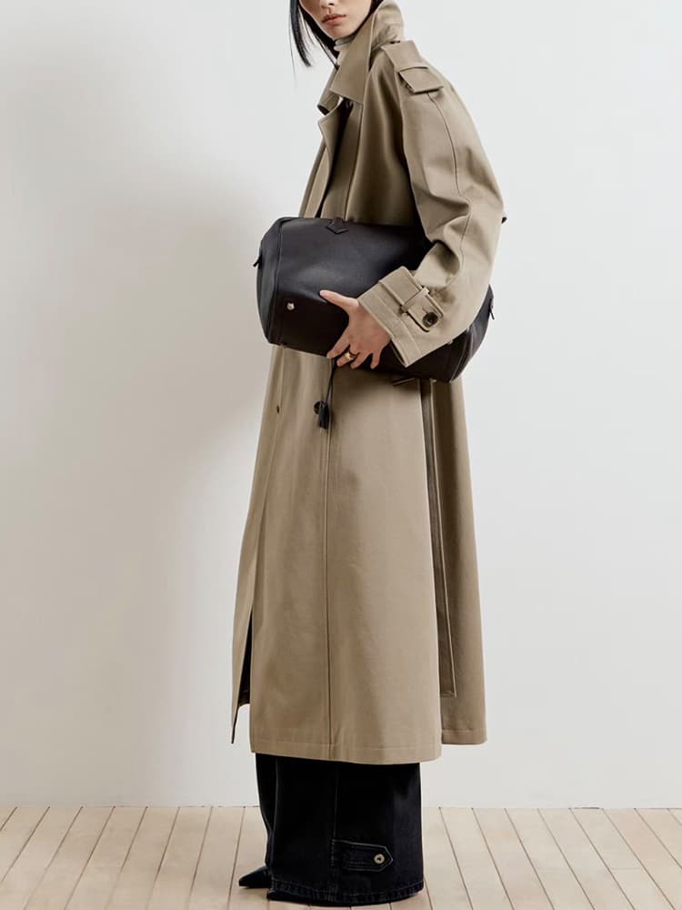 SoHo Trench Coat in Camel — view 3