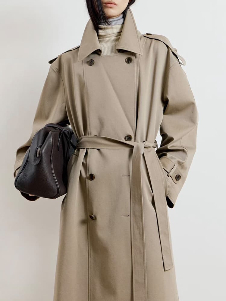 SoHo Trench Coat in Camel — view 4