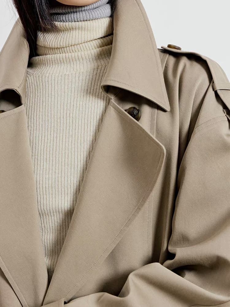SoHo Trench Coat in Camel — view 5