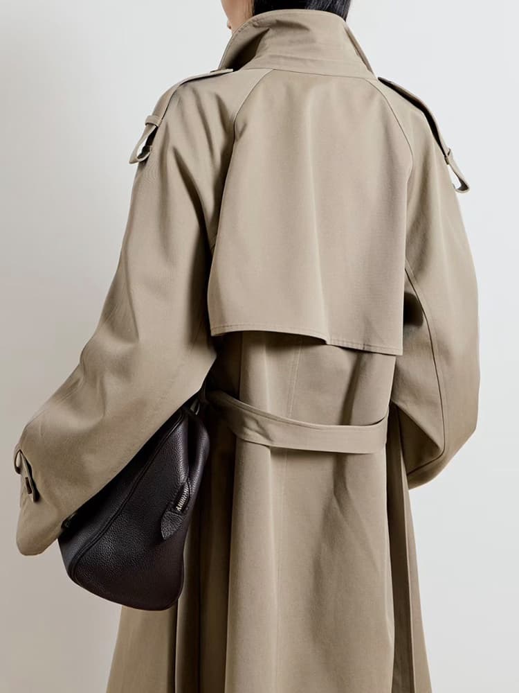 SoHo Trench Coat in Camel — view 6