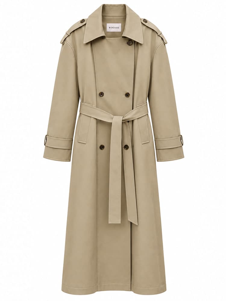SoHo Trench Coat in Camel — view 7